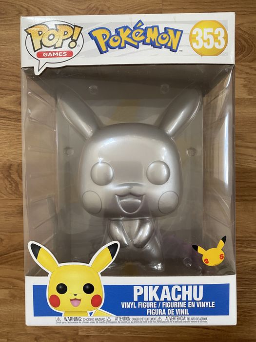 Funko Pokémon Pikachu Grande Prateado