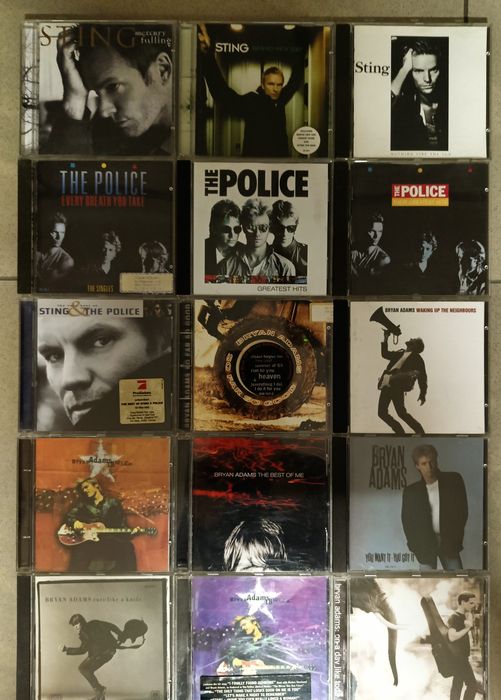 Sting Phil Collins George Michael Prince Elton John Jimmy Somerville płyty CD