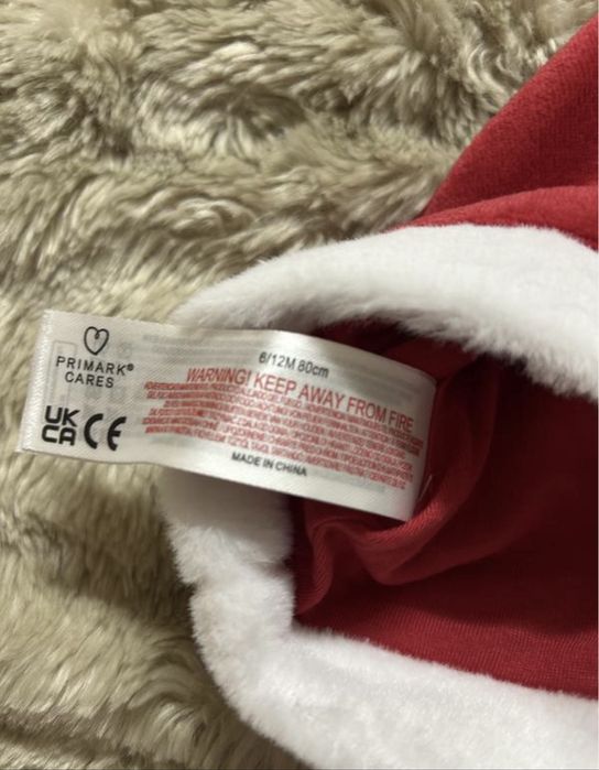 Оксамитова Новорічна шапка санта-клауса р. 56, р 80