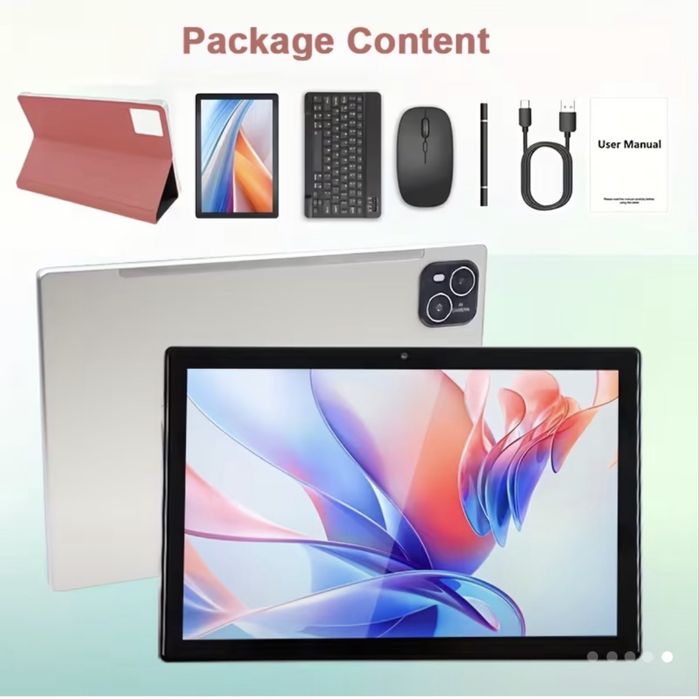 Планшет з чохлом, миша, клавіатура, стилус. 10ʼ1 діагональ, 128 Гб