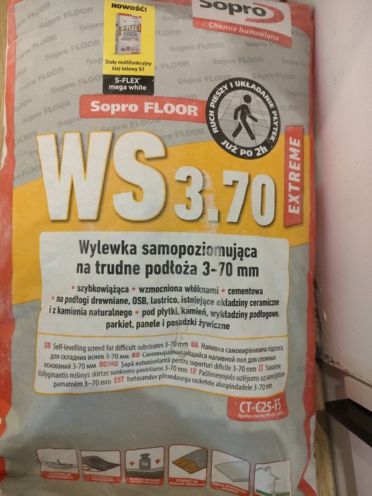 Wylewka samopoziomujące WS3.7 (2szt)