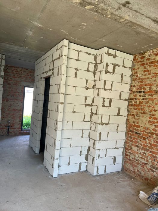 Кладка блоку , кладка перестінків з блоку