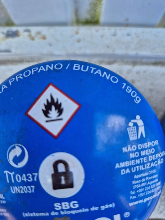 3 Botija/Bilha de Cartucho Campingaz 190g (Selado)