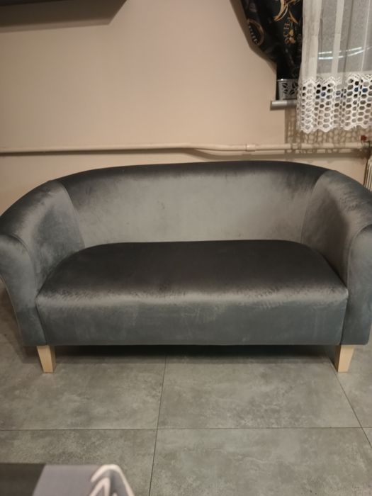 Sofa dwuosobowa szara