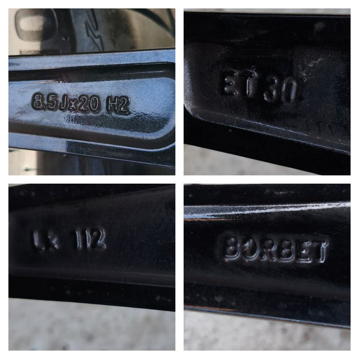 Koła lato audi A6 255/40/20 5x112 borbet Jak nowe piękne sline a7 A8 Q5