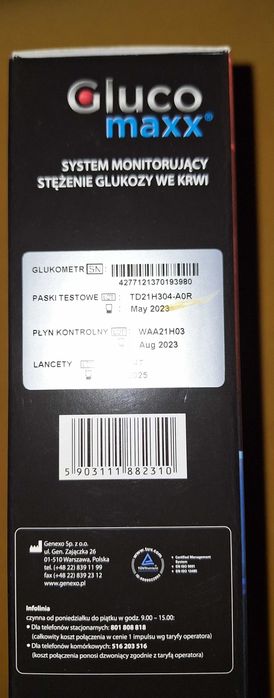 Glukometr Gluco maxc nowy