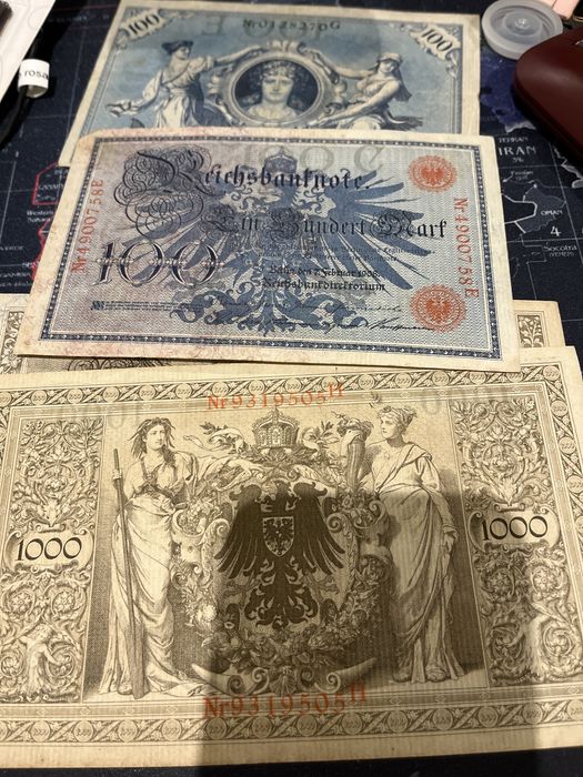 Notas alemas de 1908 e 1910