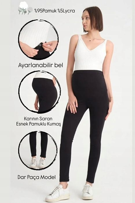 Czarne legginsy damskie z wysokim stanem i dopasowane s 5ia