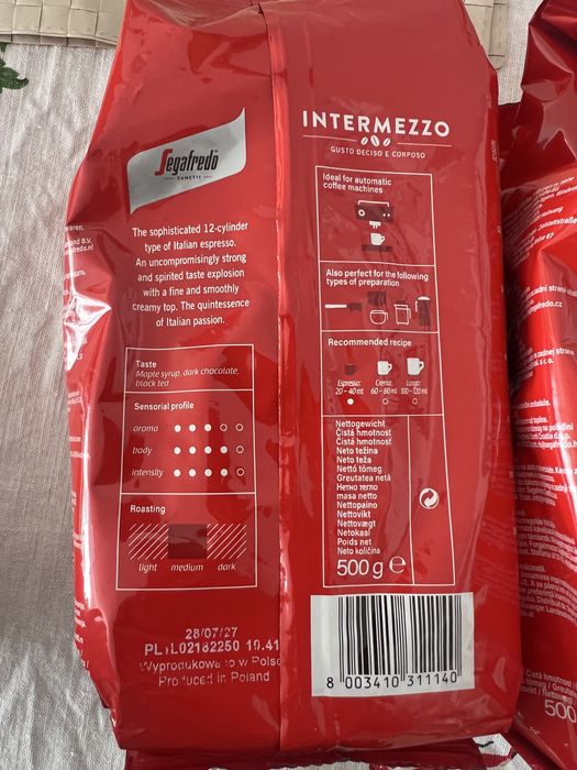 Kawa ziarnista Segafredo Zanetti 4x 500g