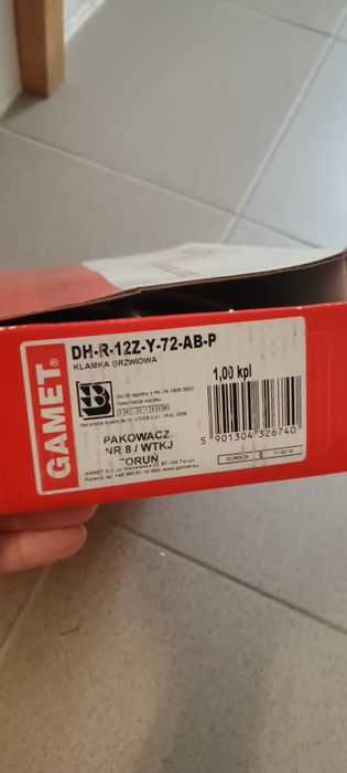 Klamka do drzwi Gamet