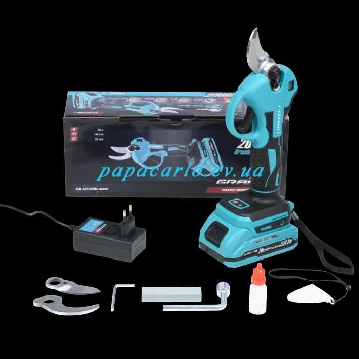 Секатор акумуляторний Grand СА-30F/20BL садові ножниці
