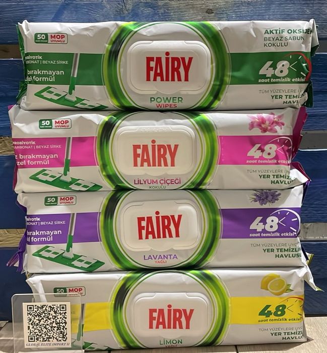 FAIRY.Вологі серветки для підлоги,до швабри 50 шт.фейрі.фейри.побутова