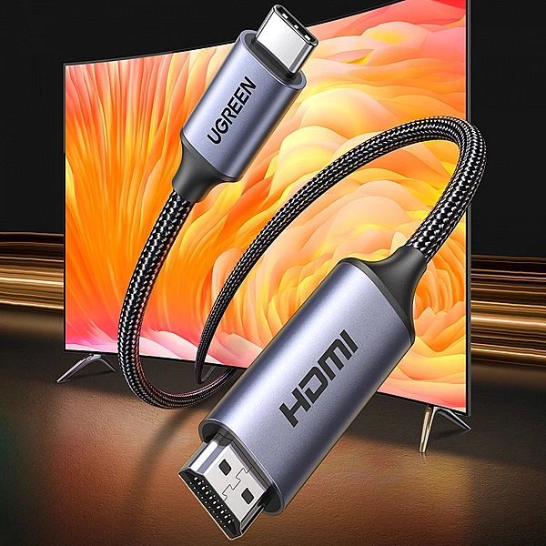 Kabel Usb C - Hdmi 2.1/8k 60Hz 1.5m Ugreen Cm565 - szary