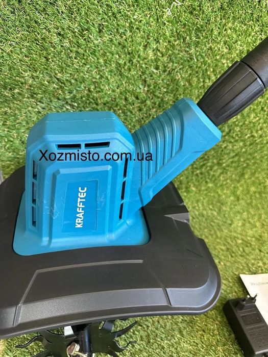 Акумуляторний ручний культиватор KRAFFTEC KR-1039 Germany для розпушування та прополювання городу, Бездротовий