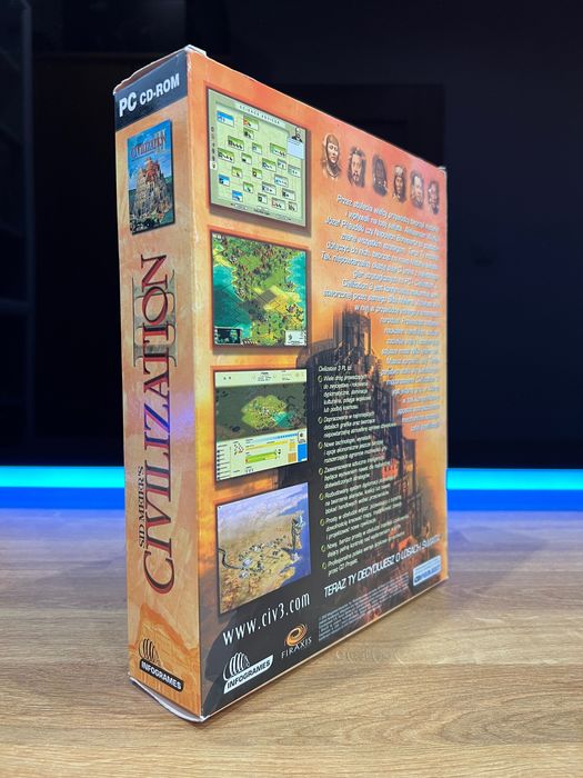 Sid Meier’s Civilization III 3 (PC PL 2002) BIG BOX polskie wydanie