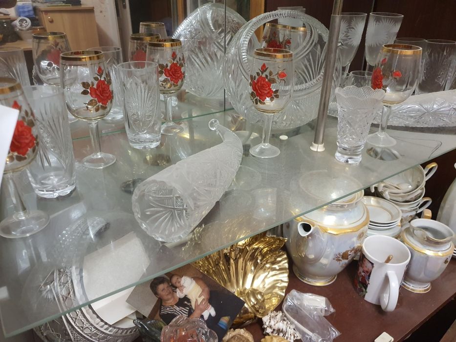 Стопки стаканы хрусталь сервиз