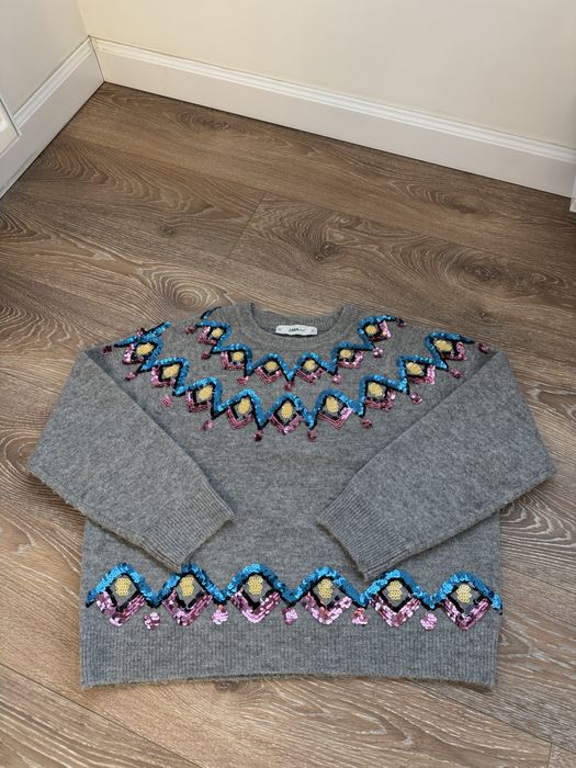 Светрик з паєтками Zara вовна