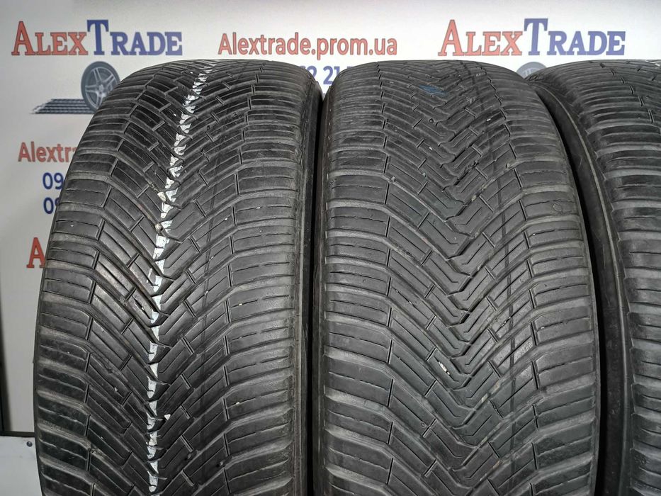 4 шт. 215/50 R18 Continental AllSeason Contact шини вживані, протектор 6,5 мм