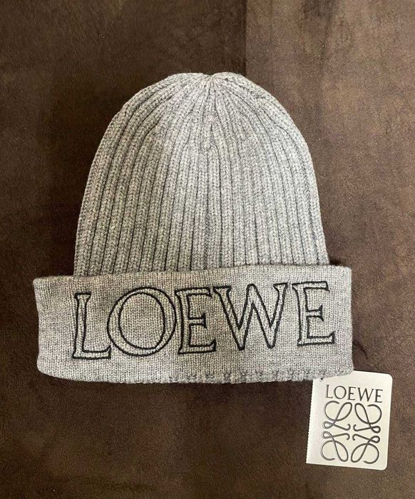 Шапка Loewe Сіра Жіноча шапка зимова