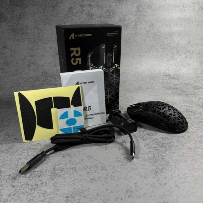 Ігрова Мишка ATTACK SHARK R5 ULTRA White/Black