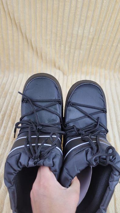 Nowe buty zimowe na kostkę snow boot czarne rozmiar  38