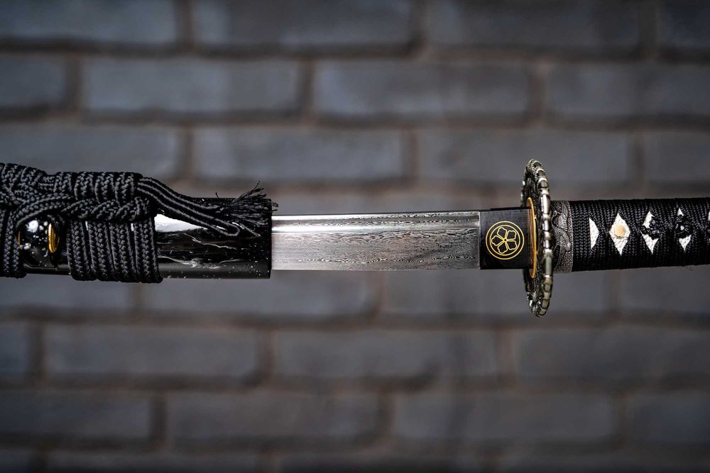 Miecz Samurajski Japońska Katana Stal Damasceńska Handmade