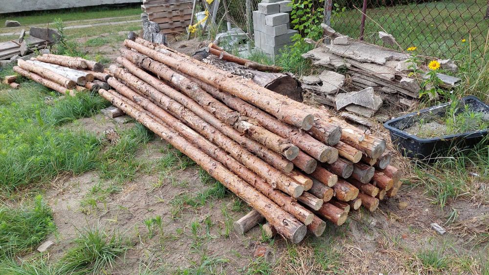 stemple budowlane drewniane 200szt.