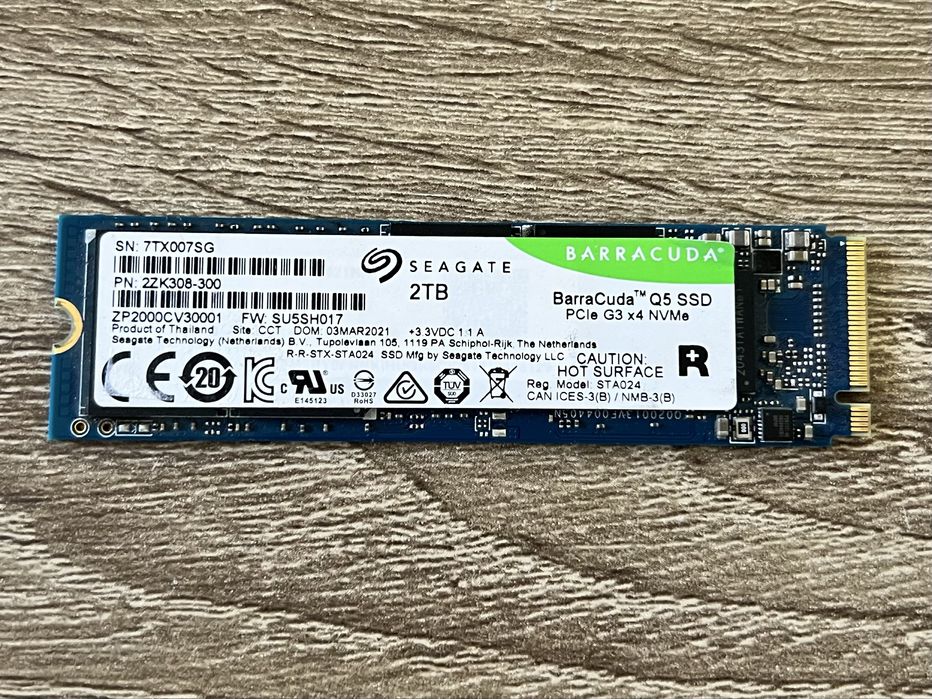 SSD M.2 2TB Seagate BarraCuda Q5 PCIe3x4 NVMe (ZP2000CV30001)
