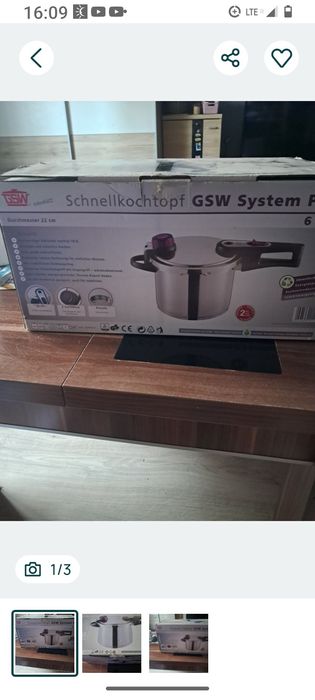 Nowy szybkowar GSM 6 l