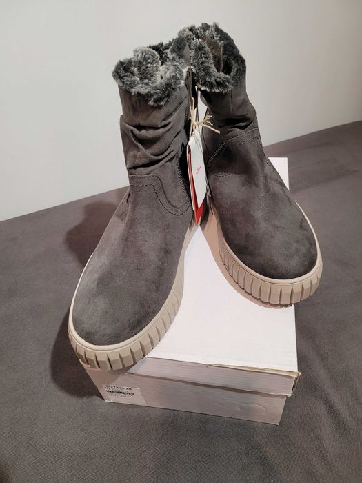 Botki ocieplane zimowe damskie S. Oliver