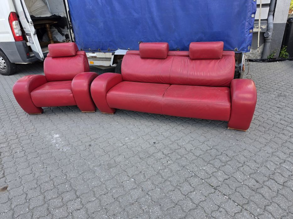 Komplet skórzany TRANSPORT CAŁY KRAJ