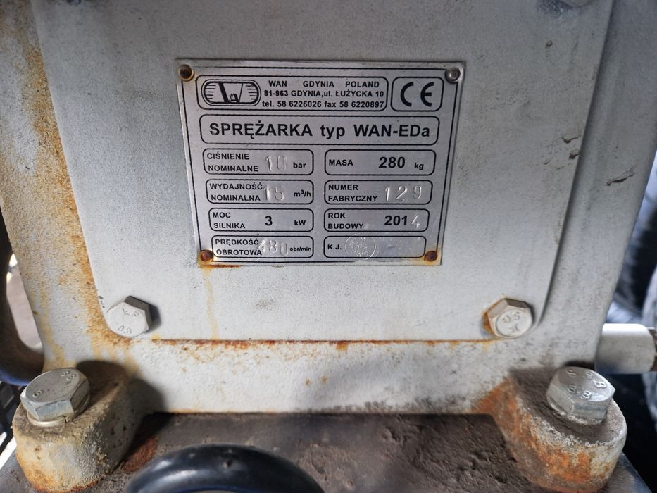 Kompresor Van-Gdynia Silnik 3KW/Sprężarka WAN-EDA