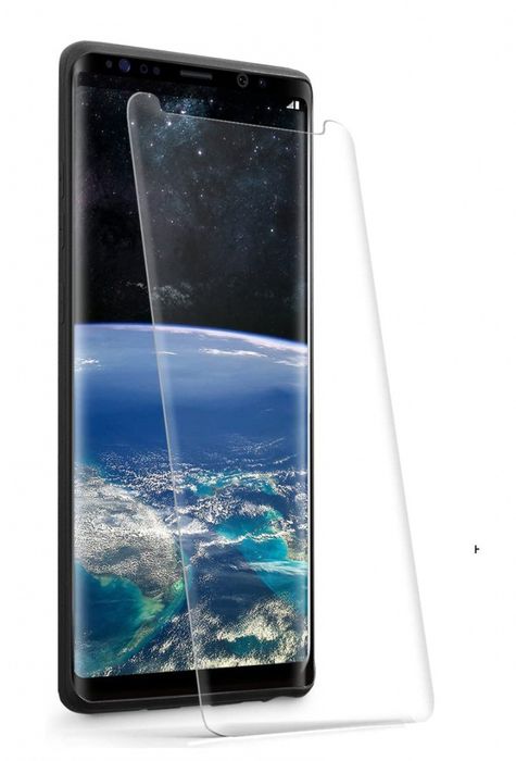 Szkło Hartowane Zaokrąglone Uv Do Samsung Galaxy Note 8 + Lampa Uv