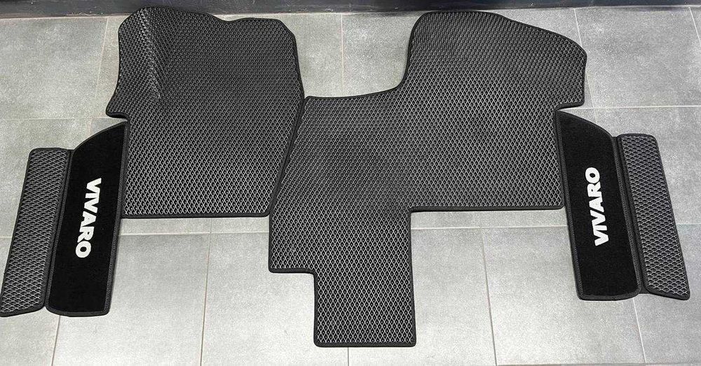 Коврики ЕВА шторки Opel Vivaro Опель Віваро 2001-23 передні 2 ряд 3ряд