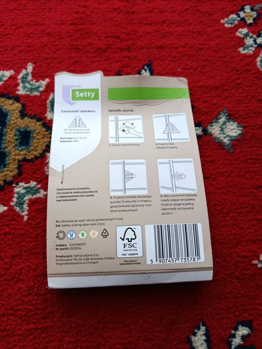 Blokada do szaf i drzwi przesuwnych.