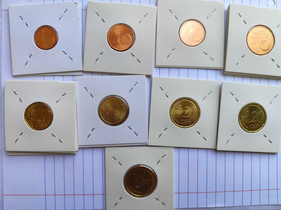 Moedas Não Circuladas de uso corrente, da Estónia