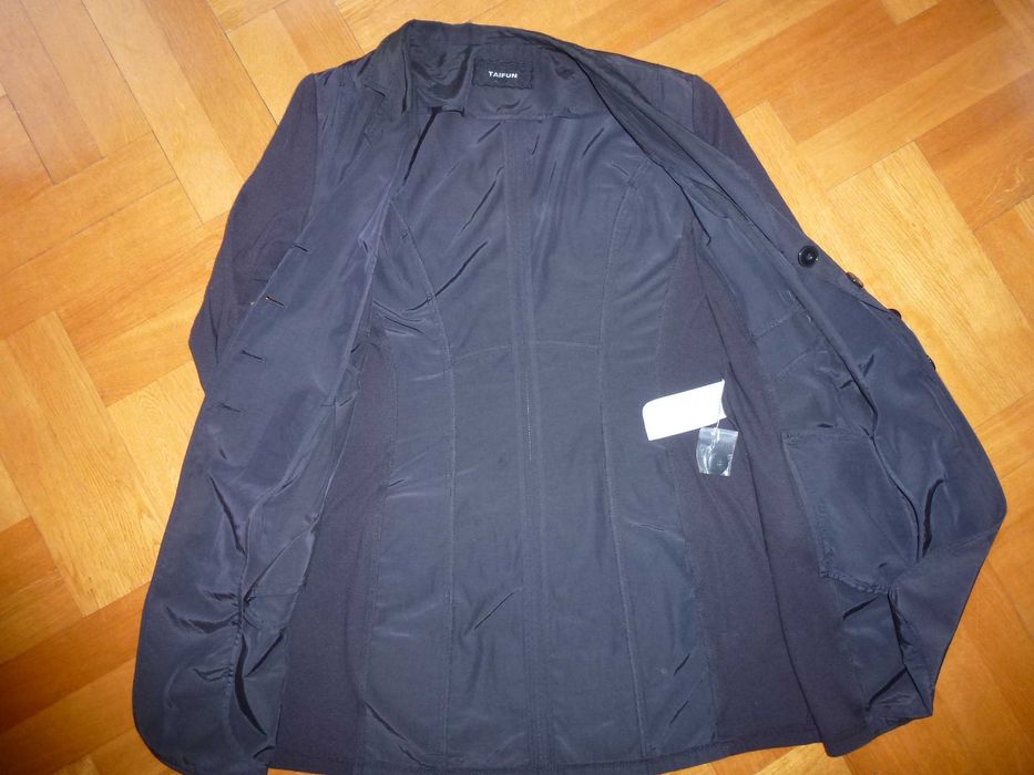 Kurtka tunika czarna TAIFUN cienka roz.L/XL