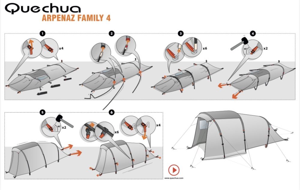 Tenda Arpenaz Family 4 - PRÉ-RESERVADA
