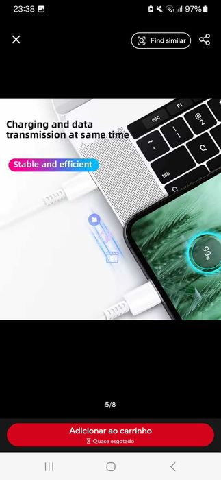 Cabo de carregamento super-rápido,para Samsung.
