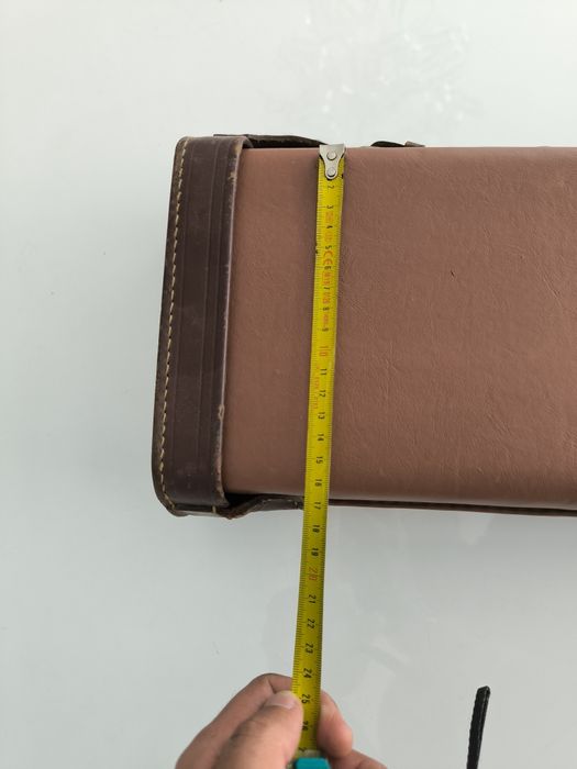 Estojo rígido para espingarda em couro/pele