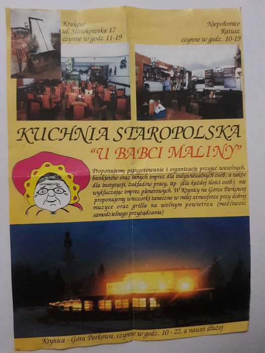 Stara reklama. Kuchnia staropolska u babci Janiny