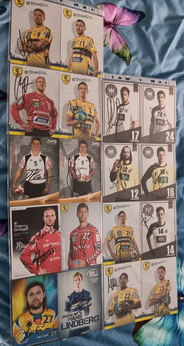 Autografy polskich i zagranicznych  szczypiornistów, piłka ręczna