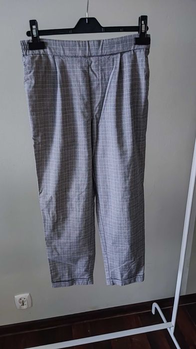 Spodnie w kratę Pull&Bear rozmiar M eleganckie