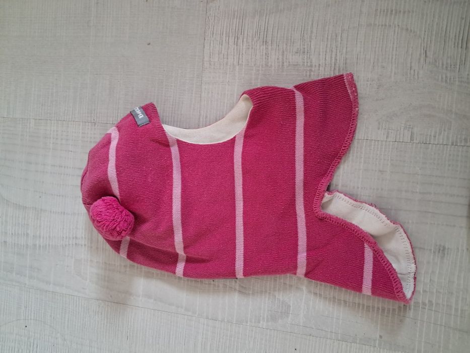 Шапка шлем на девочку демисезон