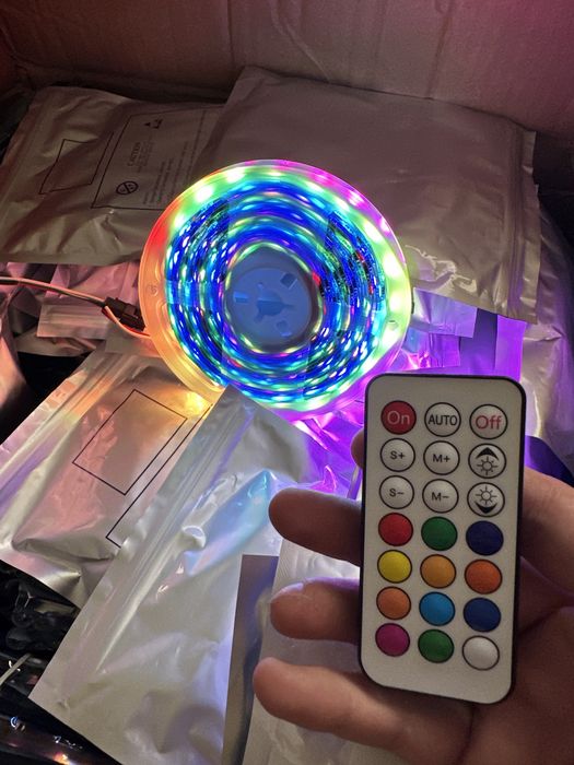 LED стрічка WS2811 12V RGB адресна 30 LED/м | Піксельна світлодіодна стрічка