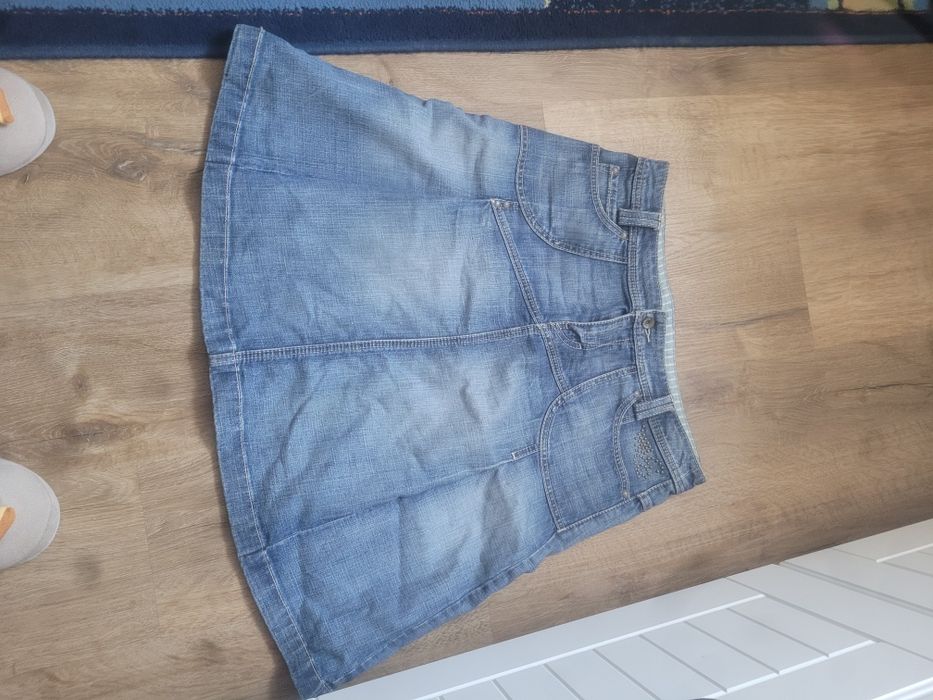 Spódniczka dżinsowa damska, szer.w pasie43cm.