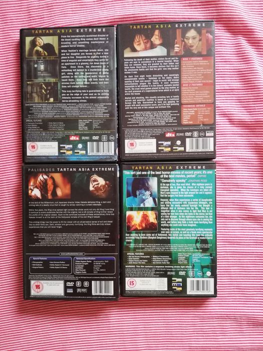 4 grandes filmes de terror asiático em dvd (portes grátis)
