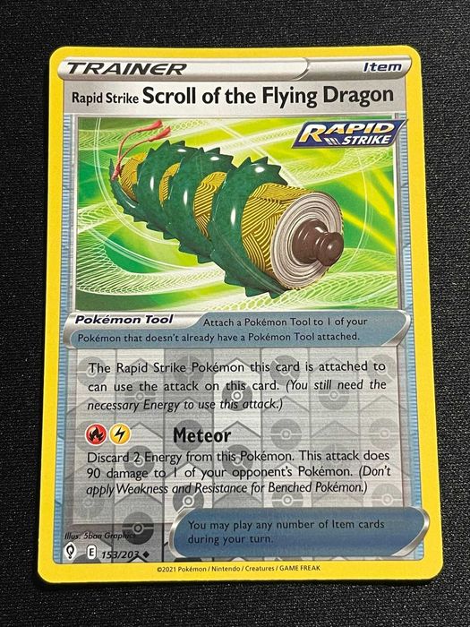 Carta Pokémon Scroll of The Flying Dragon 153/203 Evolving Skies