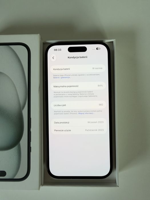 iPhone 15 256GB Czarny