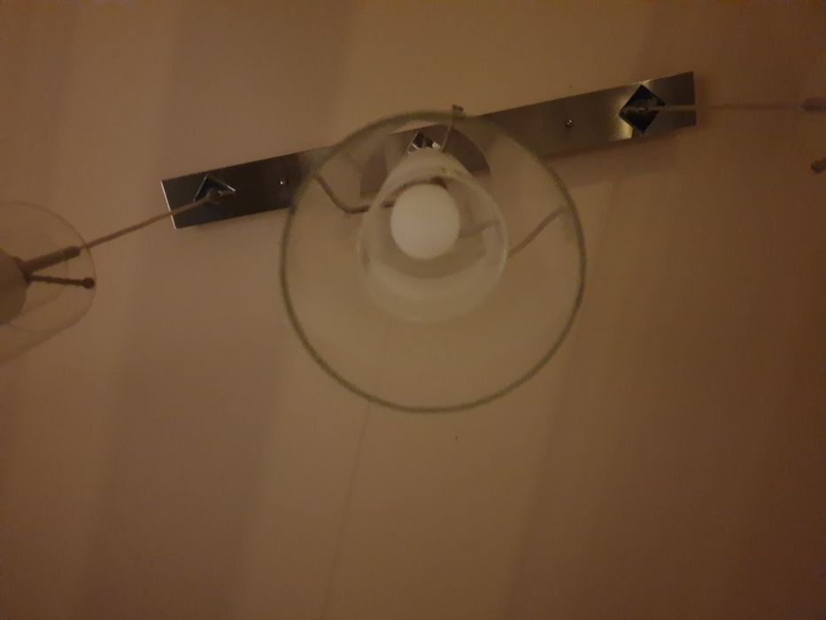 Lampa sufitowa szklana